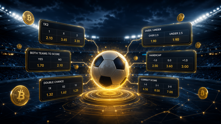 Qué Mercados de Fútbol Puedes Apostar con Bitcoin