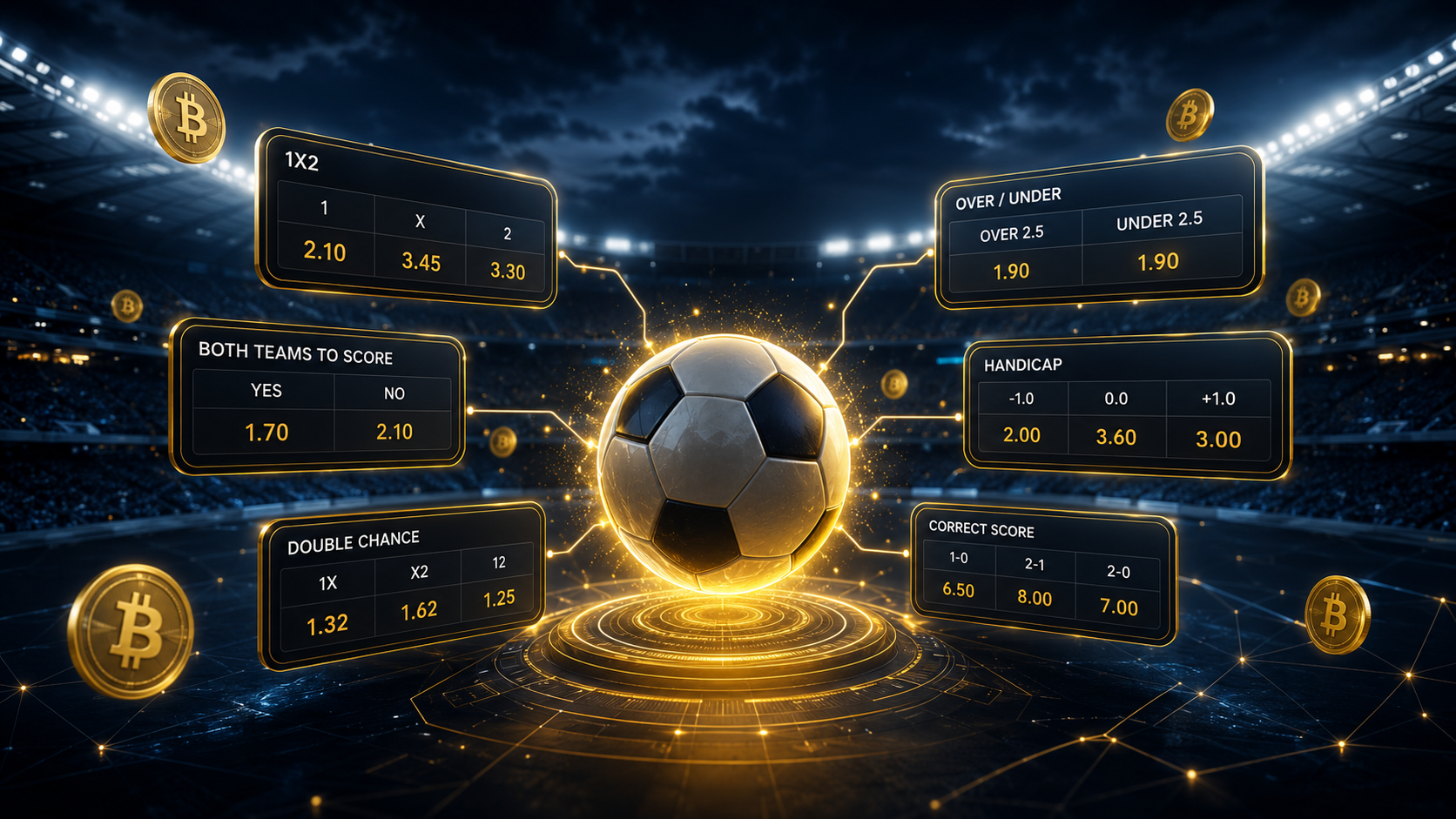 Qué Mercados de Fútbol Puedes Apostar con Bitcoin